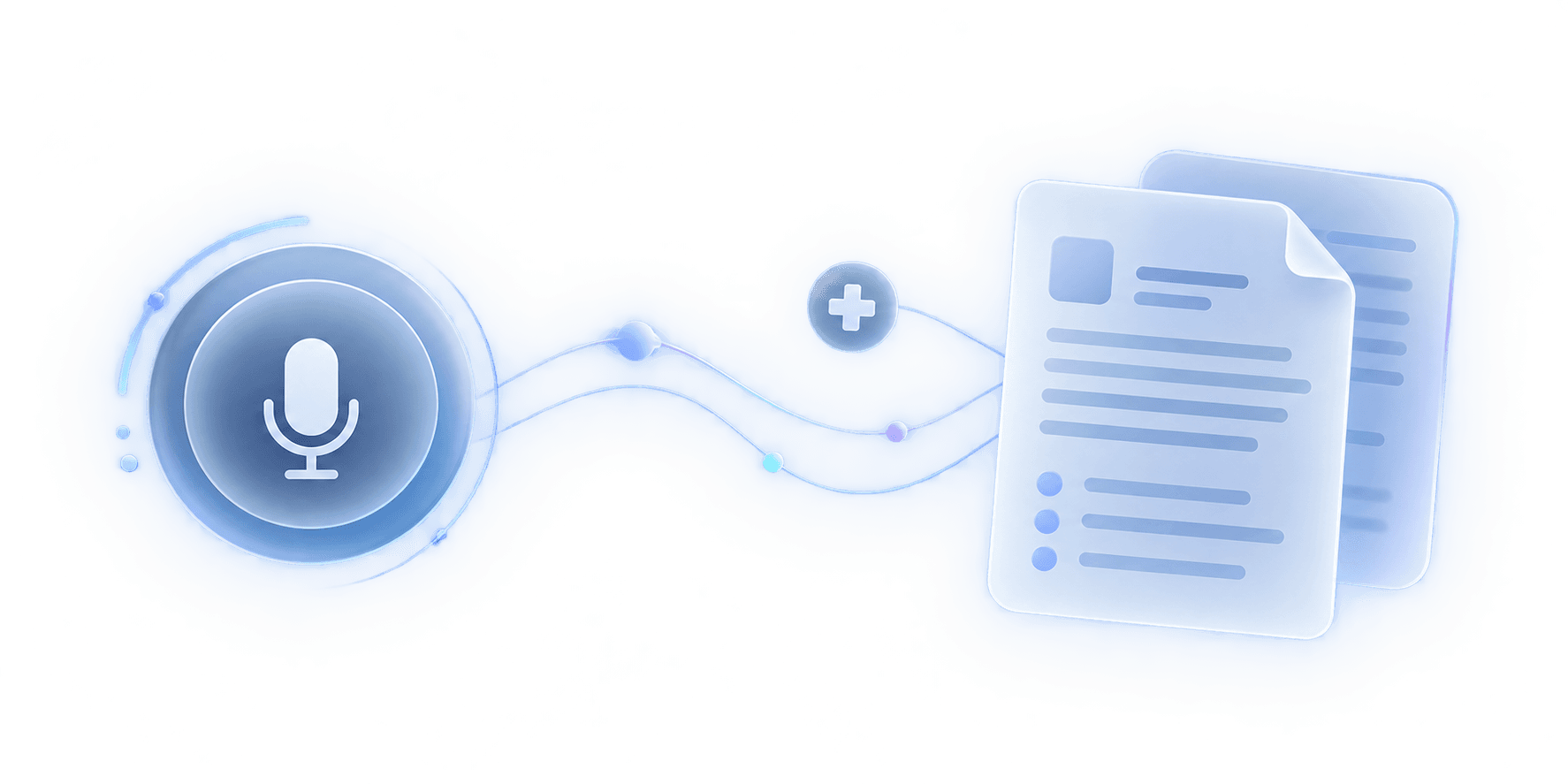 Voice dictation transformed into a structured clinical record