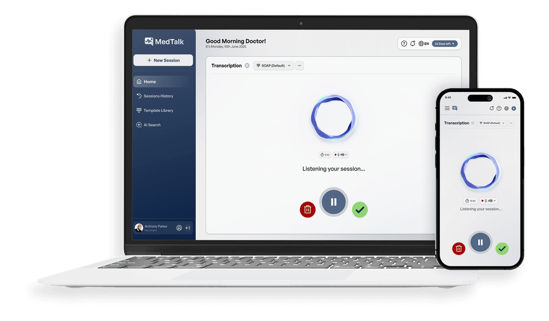 MedTalk App on Devices