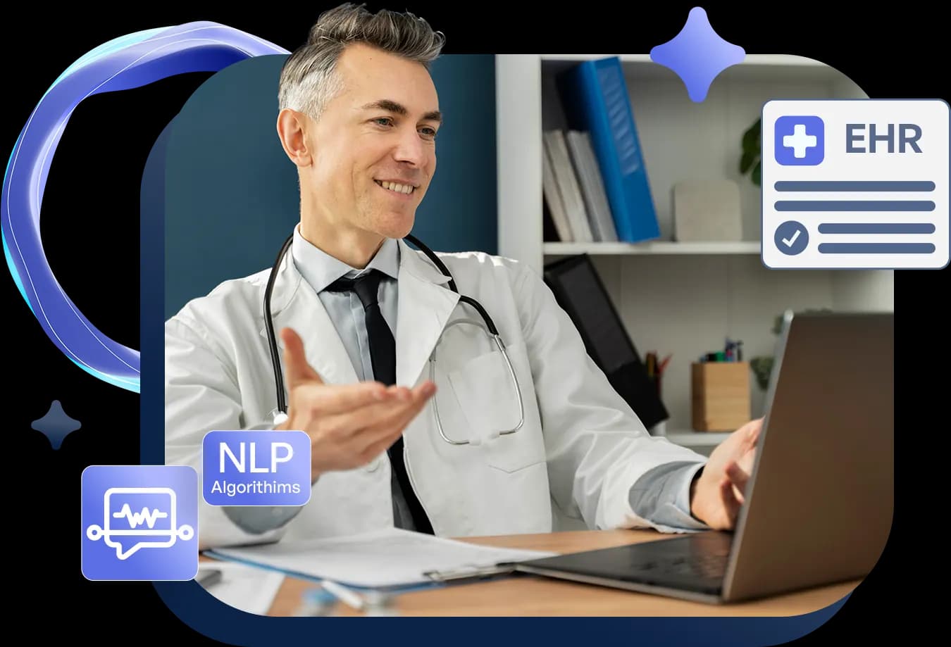 MedTalk AI medical dictation interface