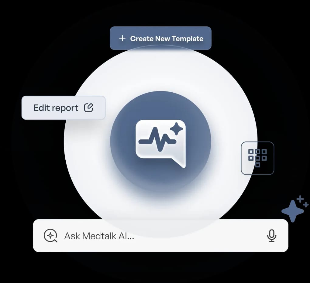 Clinician using MedTalk AI for patient-centered care